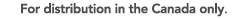For distribution in the Canada only.