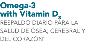 Omega-3 with Vitamin D3 RESPALDO DIARIO PARA LA SALUD DE SEA, CEREBRAL Y DEL CORAZ N*