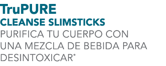 TruPURE Cleanse Slimsticks PURIFICA TU CUERPO CON UNA MEZCLA DE BEBIDA PARA DESINTOXICAR*